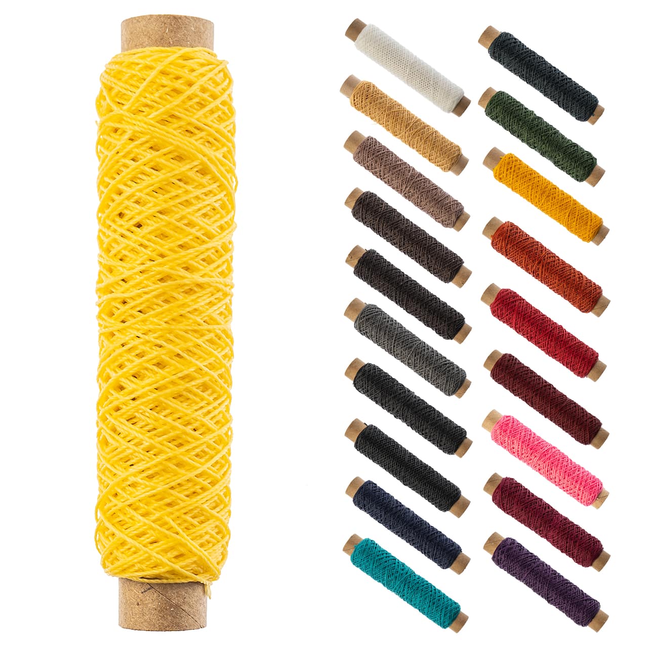 Gudebrod 0.018" 3 Ply Waxed Thread Bobbin, 75ft.